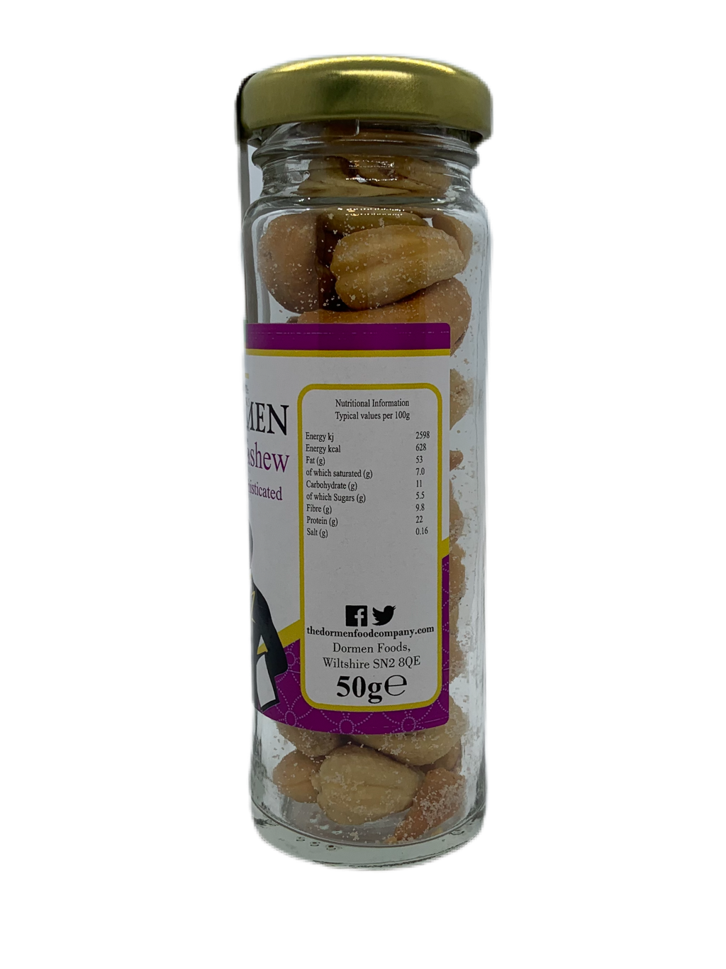 Salted Cashews Bartec Jar - The Dormen Food Company