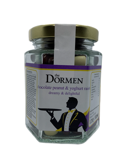 Chocolate Peanut & Yoghurt Raisins Hexagonal Jar - The Dormen Food Company