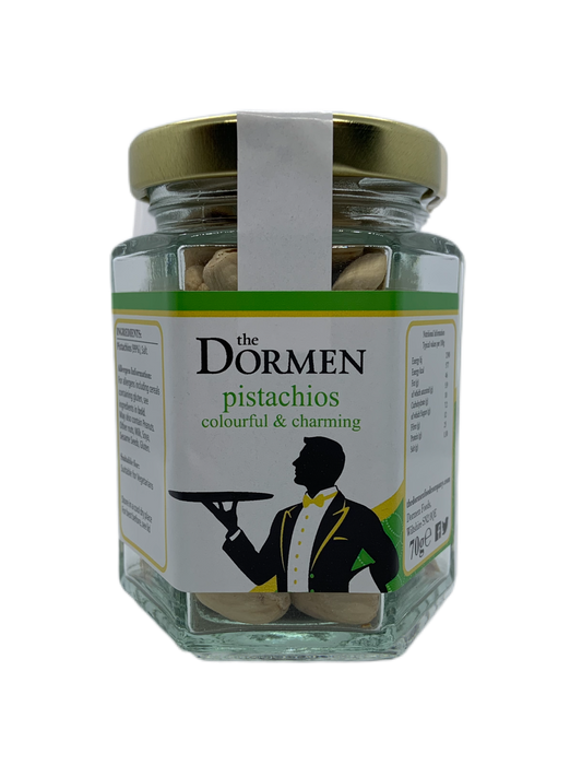 Salted Pistachios Hexagonal Jar - The Dormen Food Company