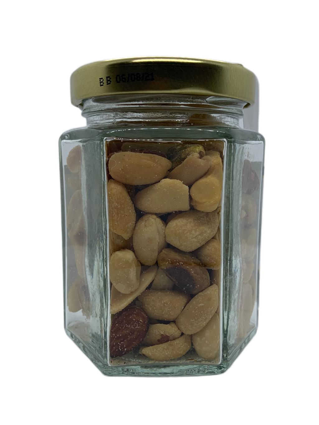 Salted Nut Mix Hexagonal Jar - The Dormen Food Company