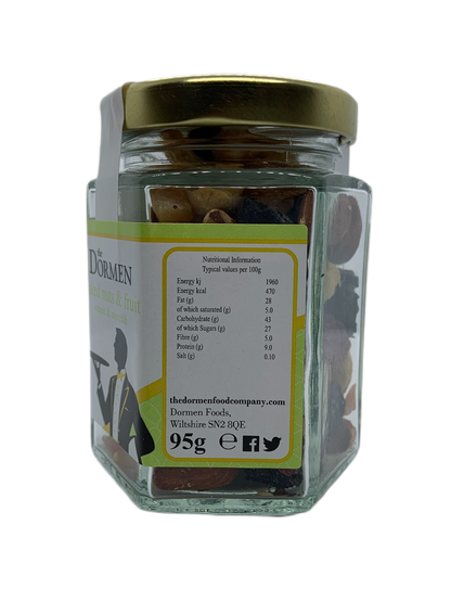 Baked Nuts & Fruit Hexagonal Jar - The Dormen Food Company